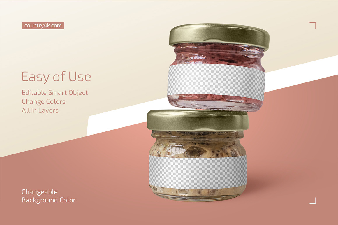 Glass Jar Mockup Set Glass Jar Mockup Set