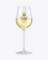 White Wine Glass Mockup