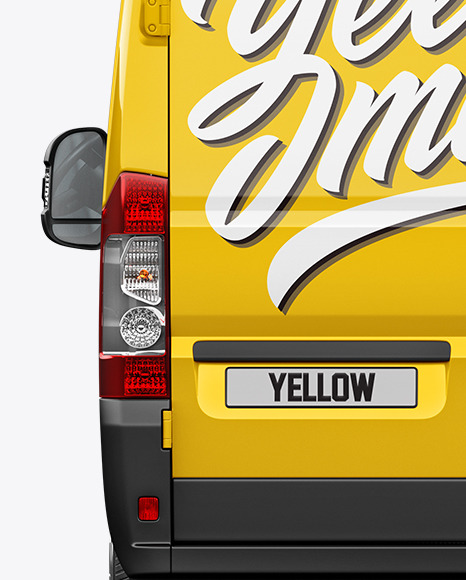 Panel Van Mockup - Back View