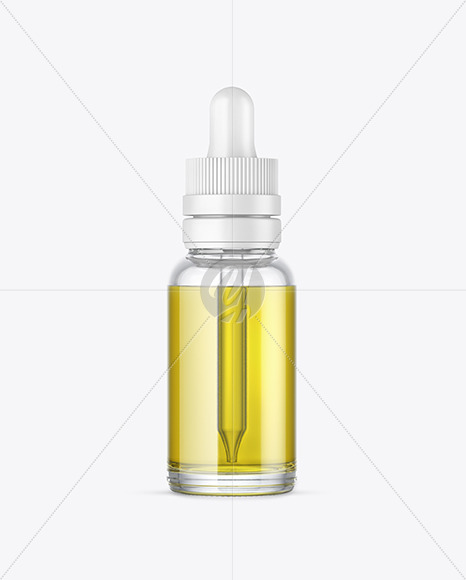 Clear Glass Dropper with Oil Bottle