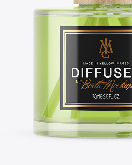 Glass Diffuser Bottle Mockup