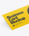 Two Paper Business Cards Mockup