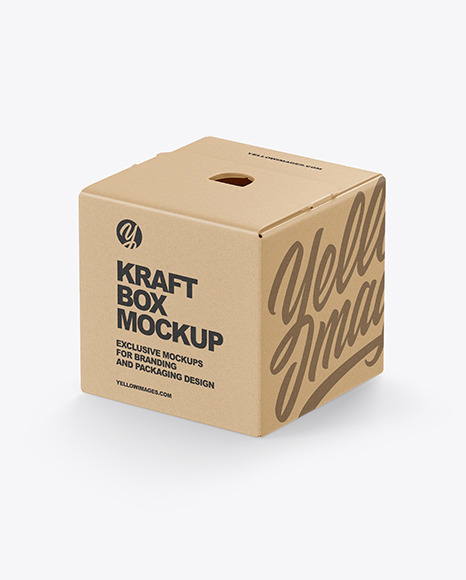 Kraft Paper Box Mockup