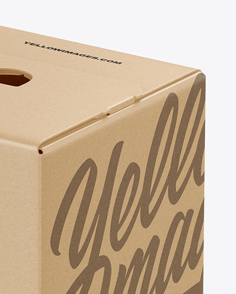 Kraft Paper Box Mockup