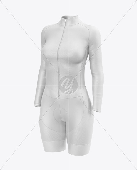 Women's Cycling Suit Mockup