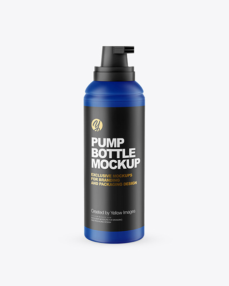 Matte Pump Bottle Mockup