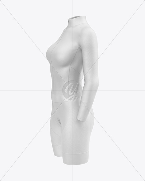 Women's Cycling Suit Mockup