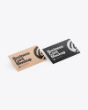 Two Kraft Business Cards Mockup