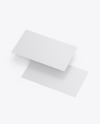 Two Paper Business Cards Mockup