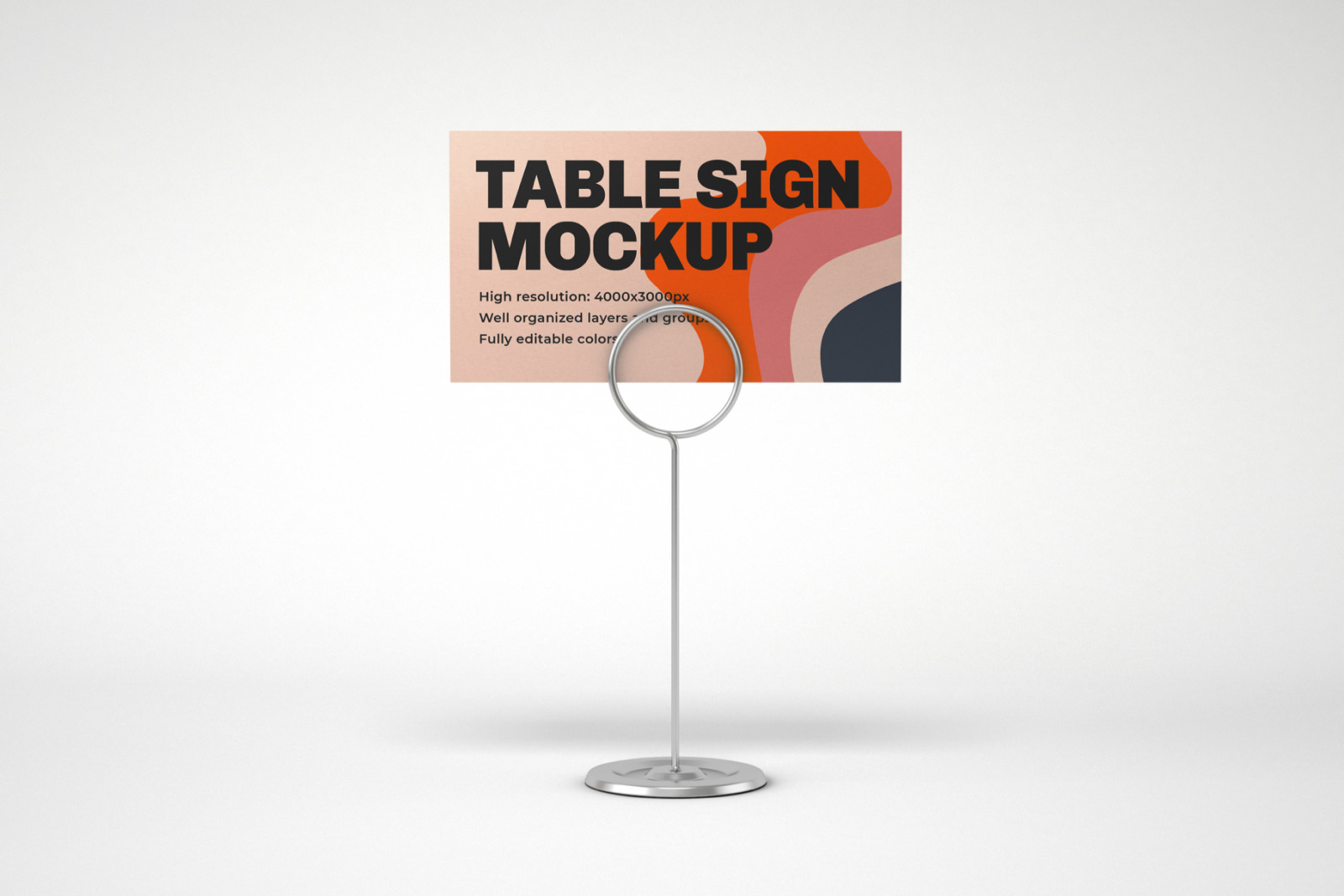 Table Tent and Sign Mockup Set