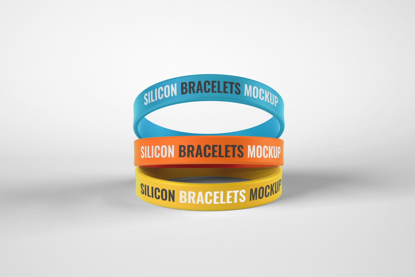 Silicone Rubber Bracelet Mockup Silicone Rubber Bracelet Mockup
