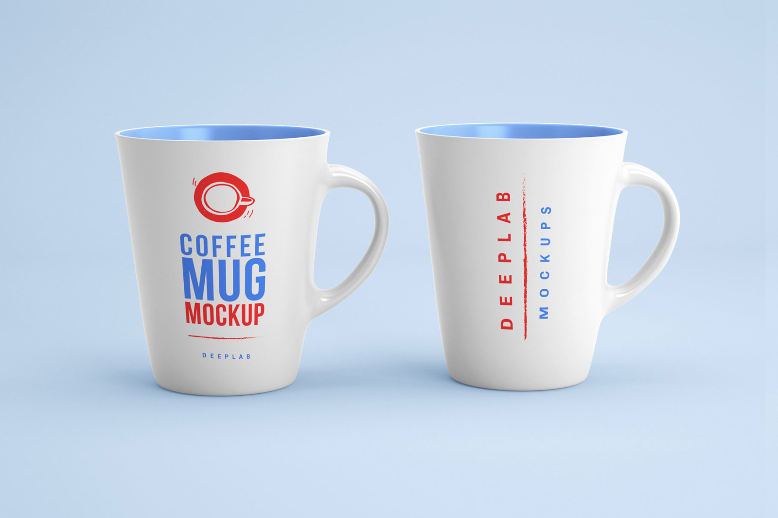 White and Black Mug Mockup set