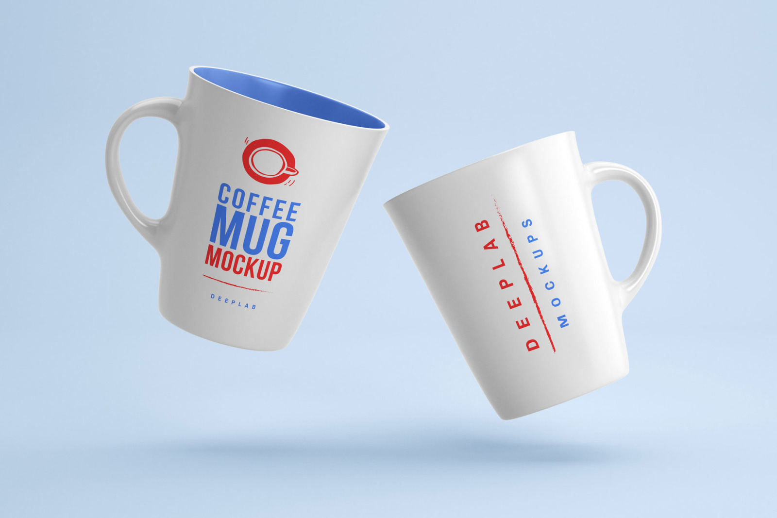 White and Black Mug Mockup set