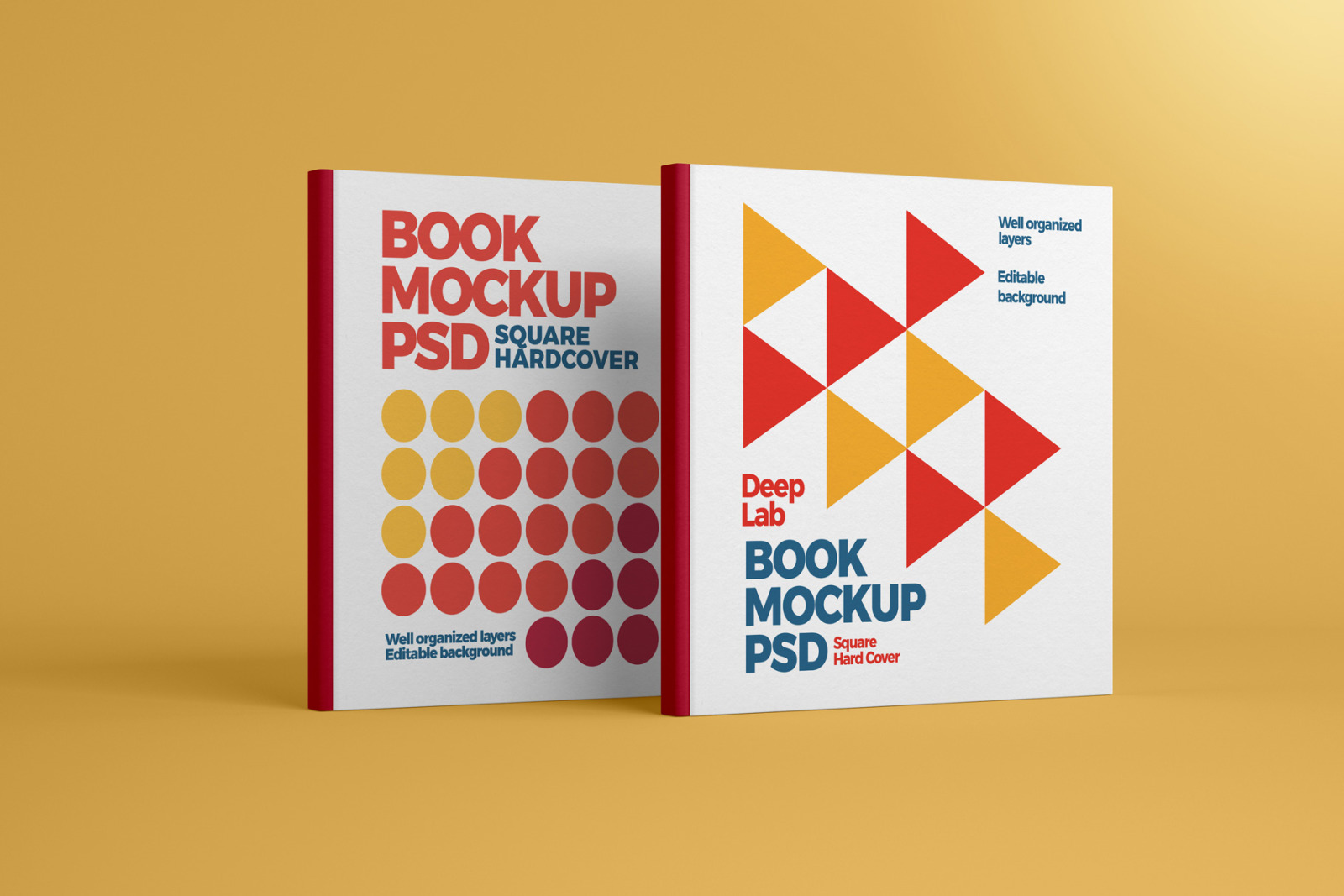 Square Book Hardcover Mockup Square Book Hardcover Mockup
