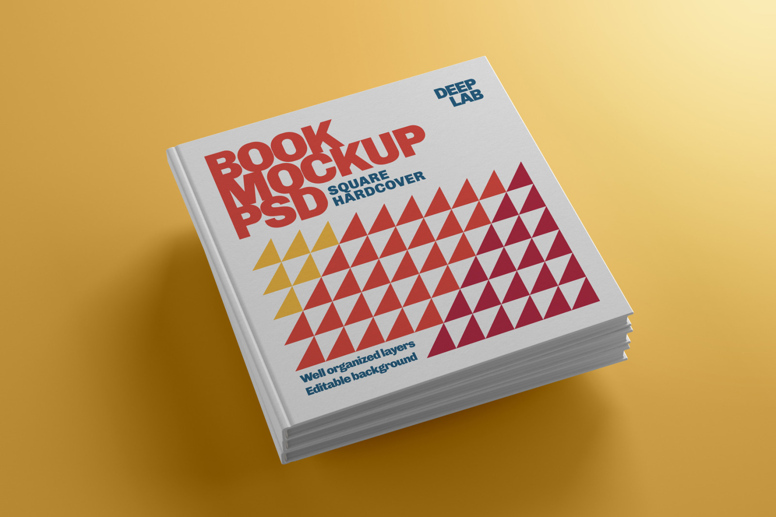 Square Book Hardcover Mockup Square Book Hardcover Mockup