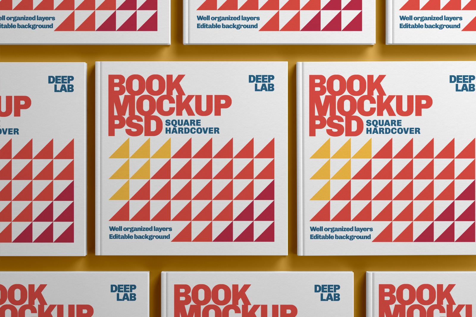 Square Book Hardcover Mockup Square Book Hardcover Mockup