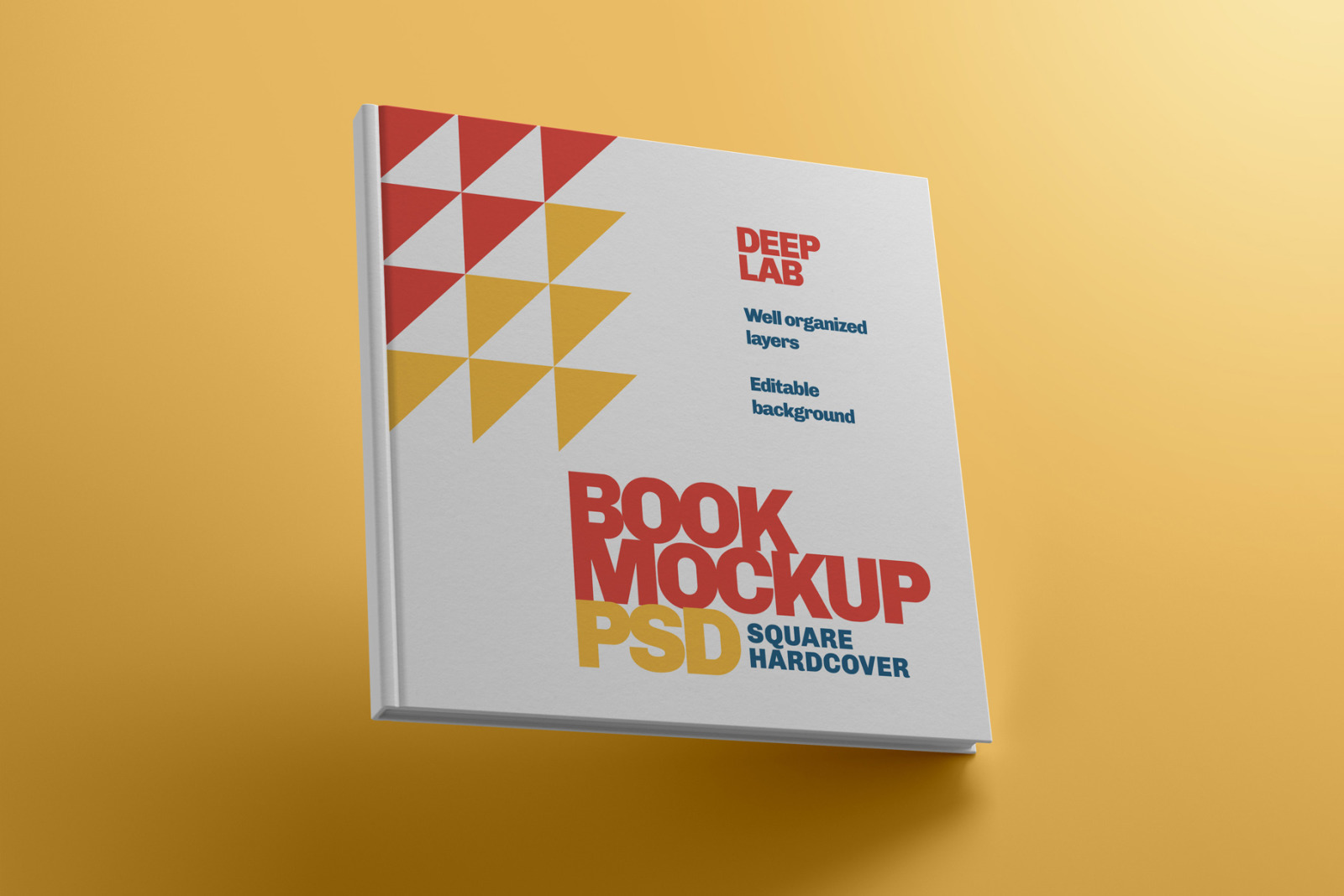 Square Book Hardcover Mockup Square Book Hardcover Mockup