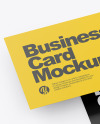Two Paper Business Cards Mockup