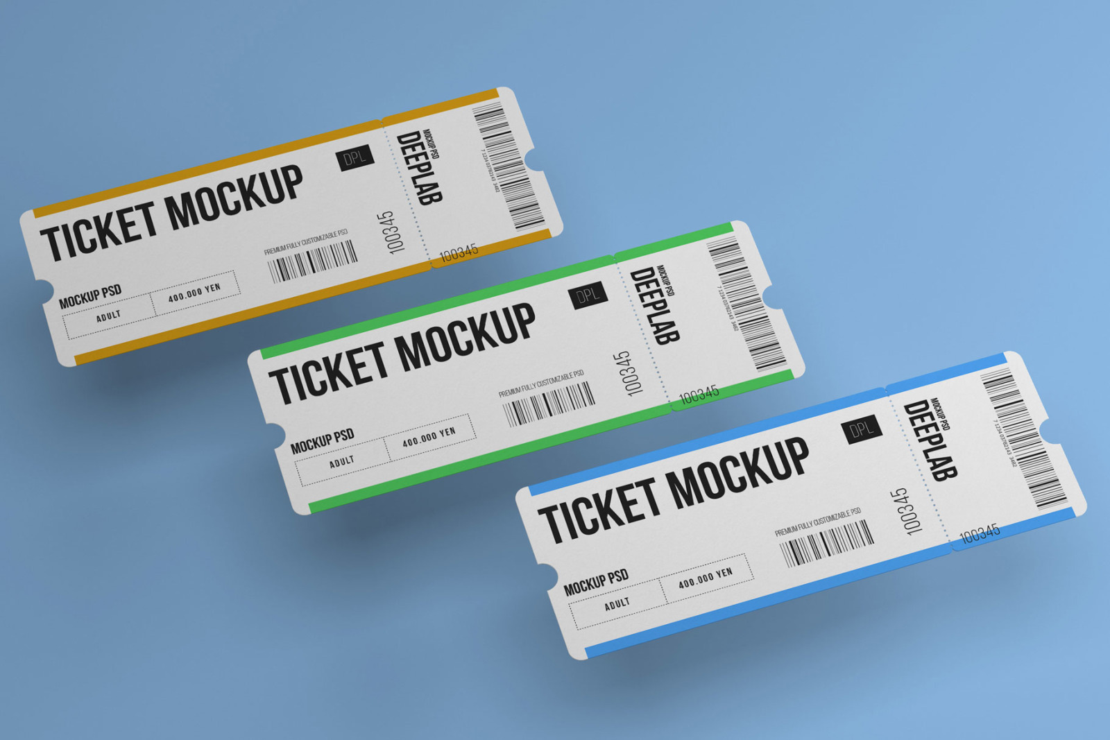 Event Tickets Mockup Set Event Tickets Mockup Set