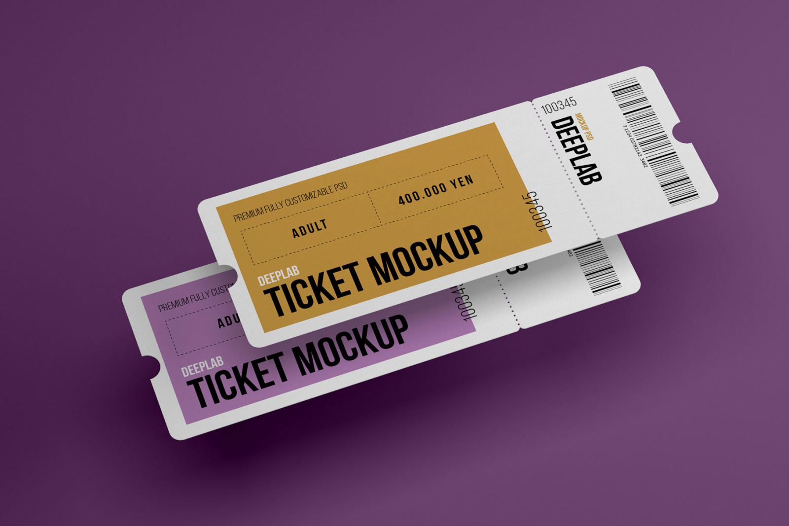 Event Tickets Mockup Set Event Tickets Mockup Set