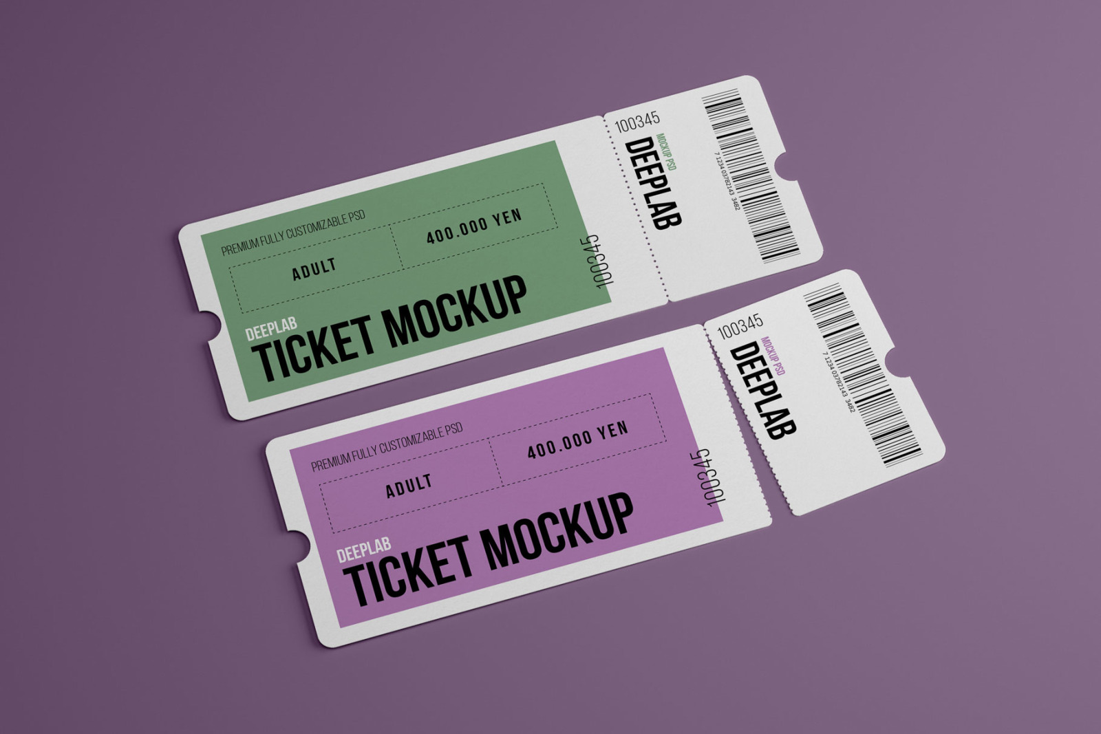 Event Tickets Mockup Set Event Tickets Mockup Set