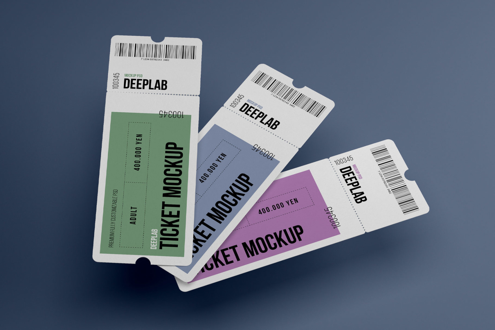Event Tickets Mockup Set Event Tickets Mockup Set