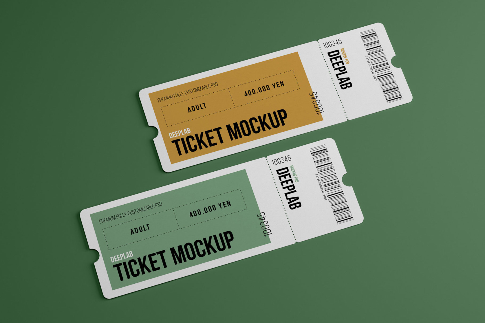 Event Tickets Mockup Set Event Tickets Mockup Set