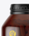 Amber Pills Bottle Mockup