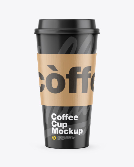 Glossy Coffee Cup w Holder Mockup - Glossy+Coffee+Cup+W+Plate+Mockup+Exclusive+Mockups