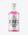 Frosted Glass Gin Bottle Mockup