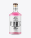 Frosted Glass Gin Bottle Mockup