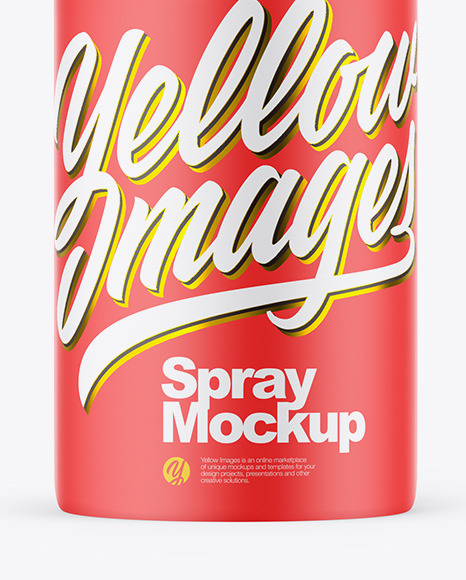 Matte Spray Bottle Mockup