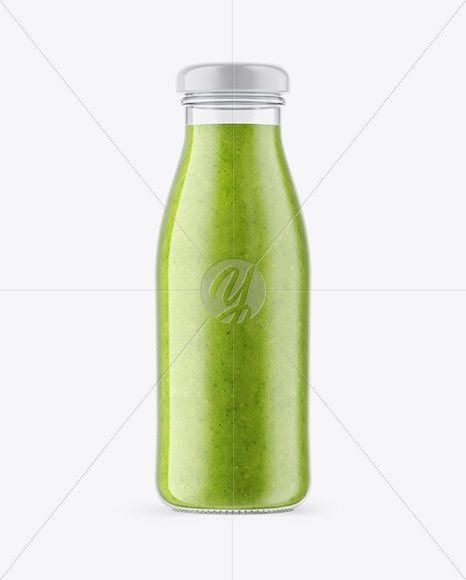 Green Smoothie Bottle Mockup