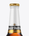 Amber Glass Beer Bottle Mockup