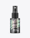 Glossy Metallic Spray Bottle Mockup