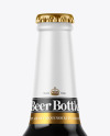 Amber Glass Dark Beer Bottle Mockup