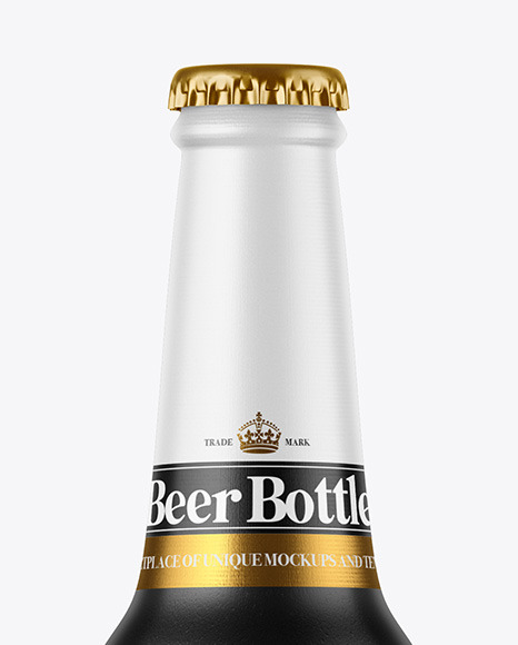 Ceramic Beer Bottle Mockup