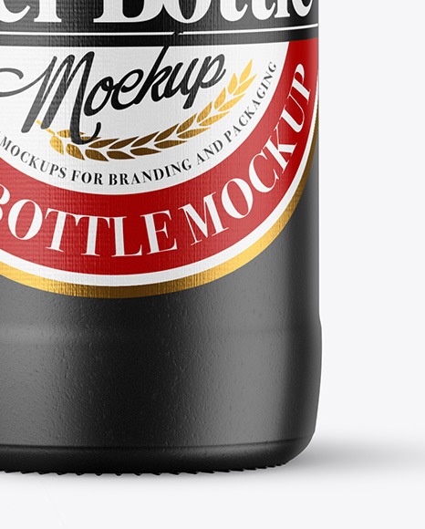 Ceramic Beer Bottle Mockup