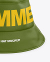 Bucket Hat Mockup - Front View (High-Angel Shot)