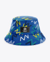 Bucket Hat Mockup - Front View (High-Angel Shot)