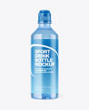 Blue PET Water Bottle Mockup