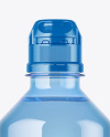 Blue PET Water Bottle Mockup