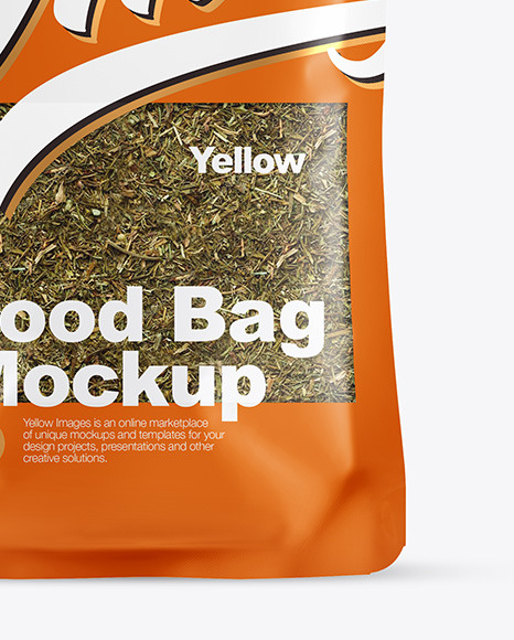 Food Bag With Dill Mockup Food Bag With Dill Mockup