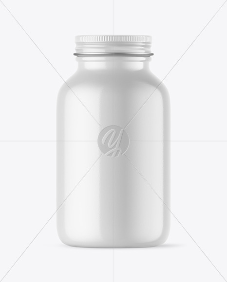 Glossy Pills Bottle Mockup