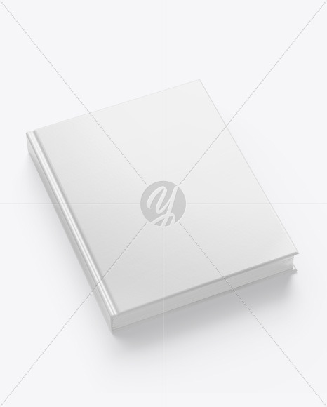 Hardcover Book w/ Matte Cover Mockup