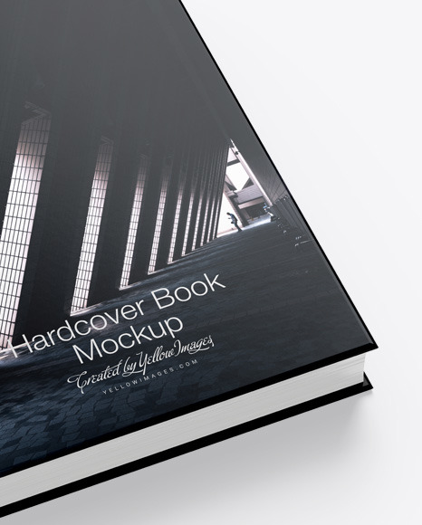 Hardcover Book w/ Matte Cover Mockup