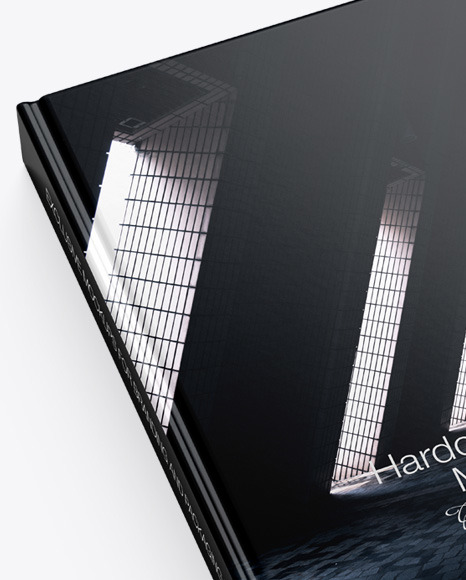 Hardcover Book w/ Matte Cover Mockup