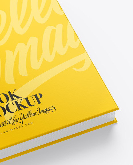 Hardcover Book w/ Matte Cover Mockup