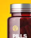 Colored Pills Bottle Mockup Colored Pills Bottle Mockup