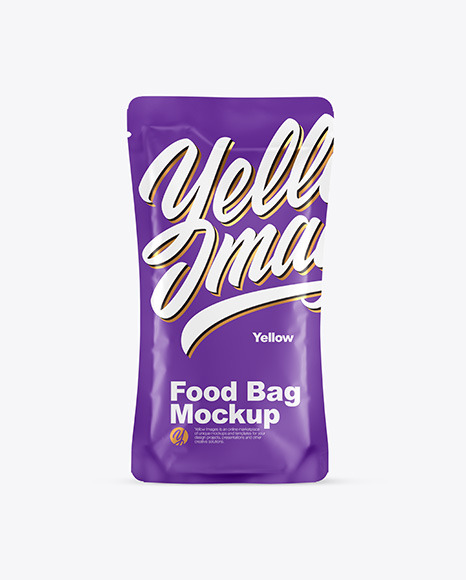 Food Bag With Nuts Mockup